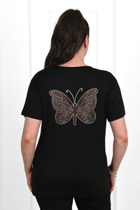 Tricou dama marimi mari Fluturi 1462-23