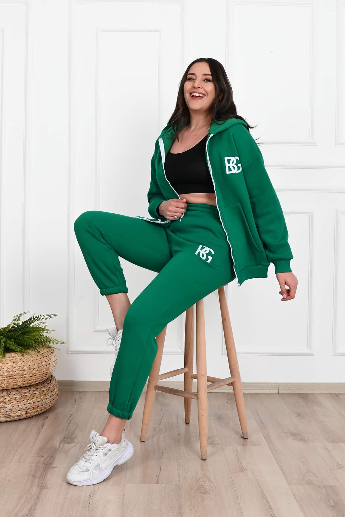 Női plus size bélelt melegítőruha BG 3586-23