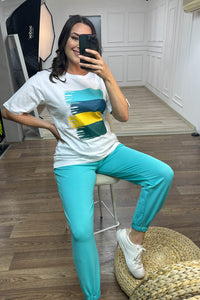 Női melegítőruha plus size Paint 3695-23