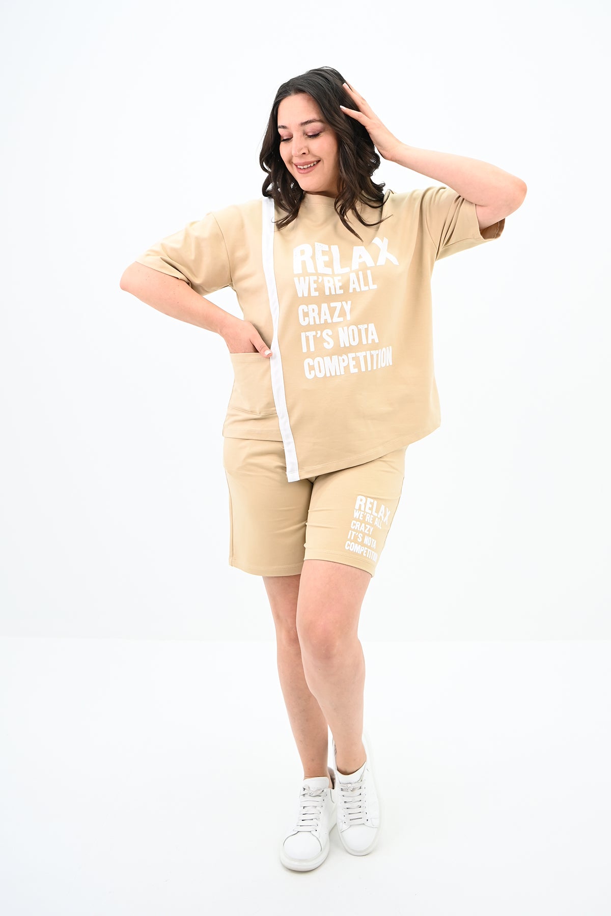 Női melegítőruha, plus size Relax 3796-23