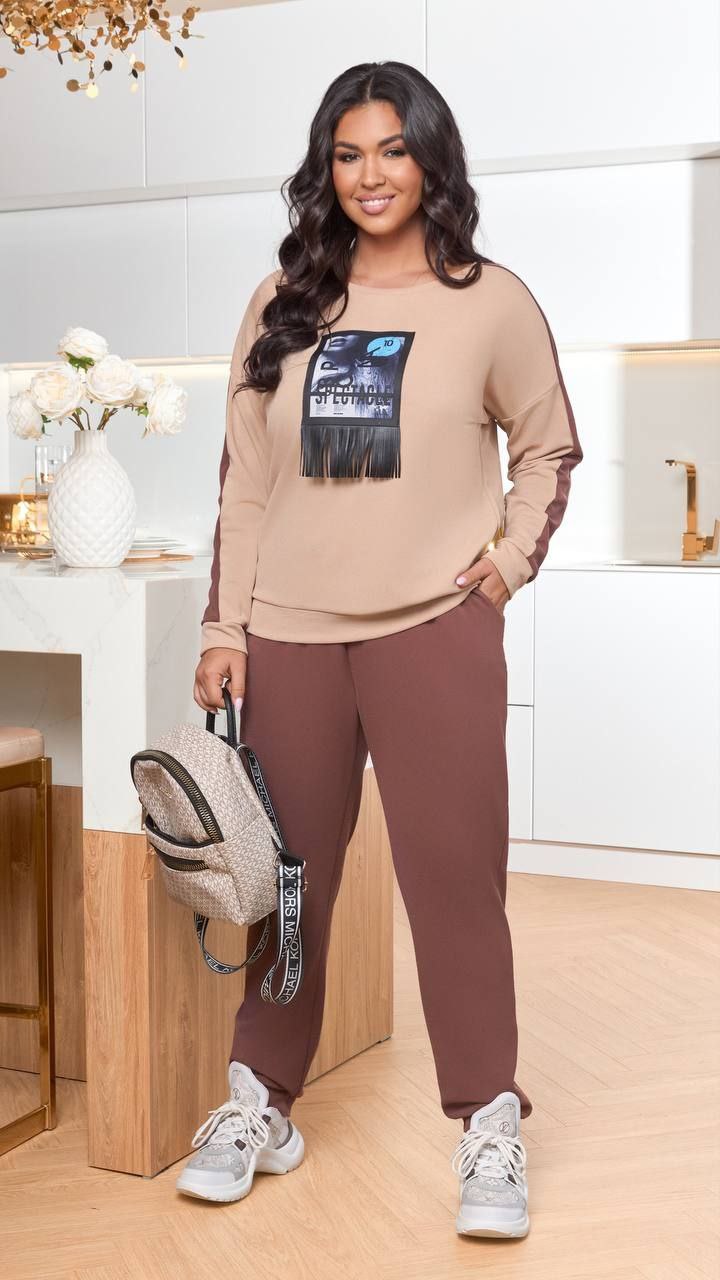 Női melegítőruha plus size 8182
