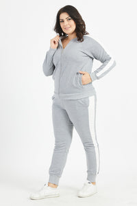 Női plus size csíkos melegítő 6220-3