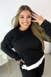 Női melegítőruha, plus size, Rose 8027