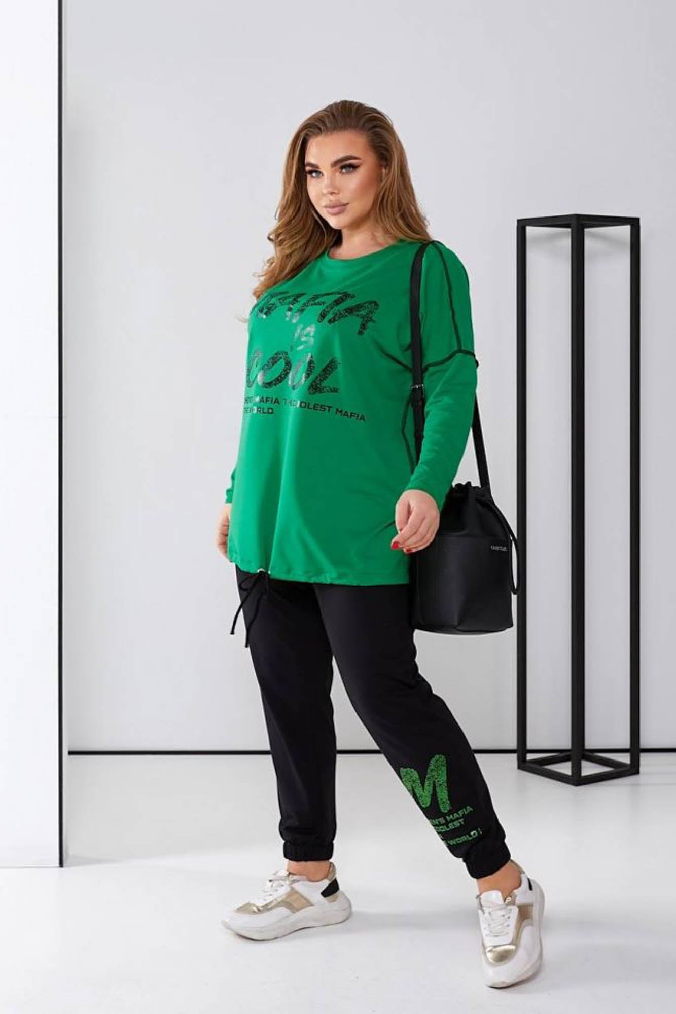 Női melegítőruha, plus size 8074-24 Mafia