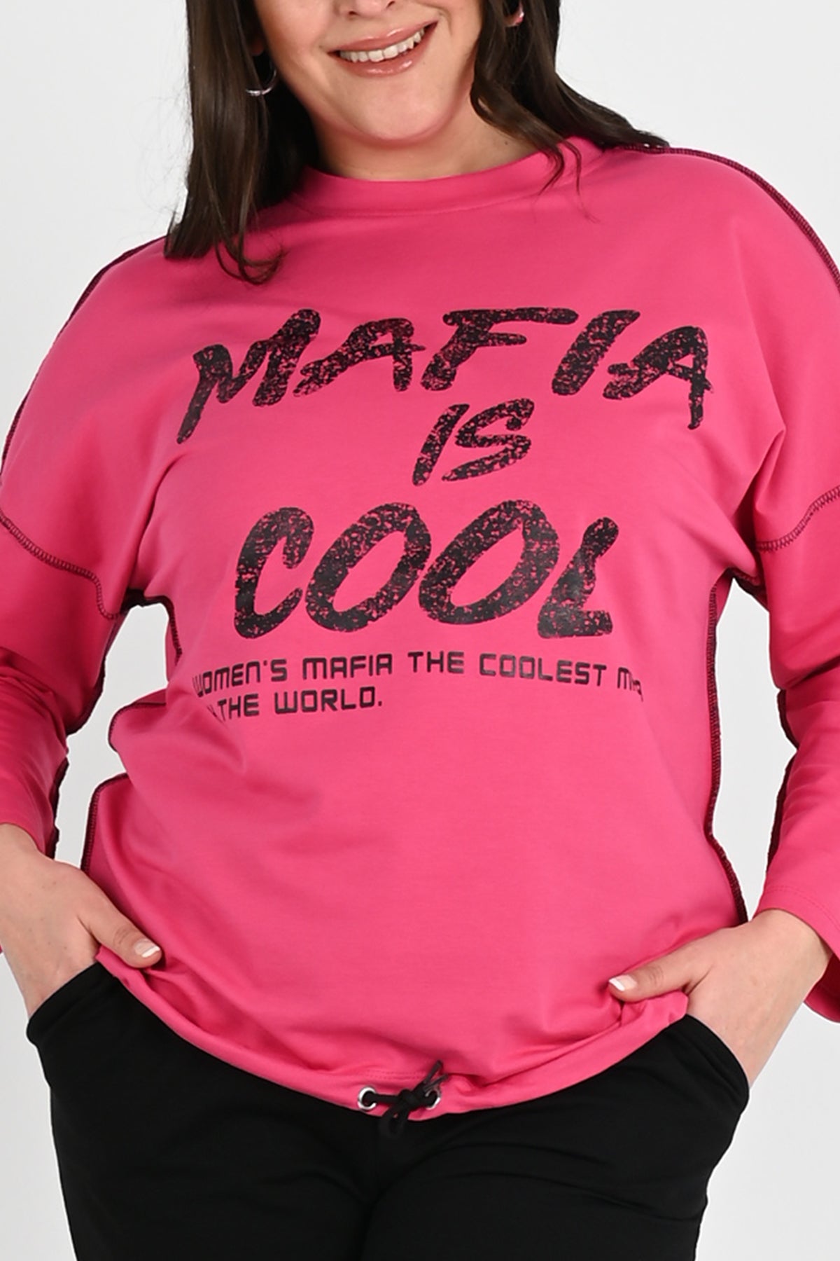 Női melegítőruha, plus size 8074-24 Mafia
