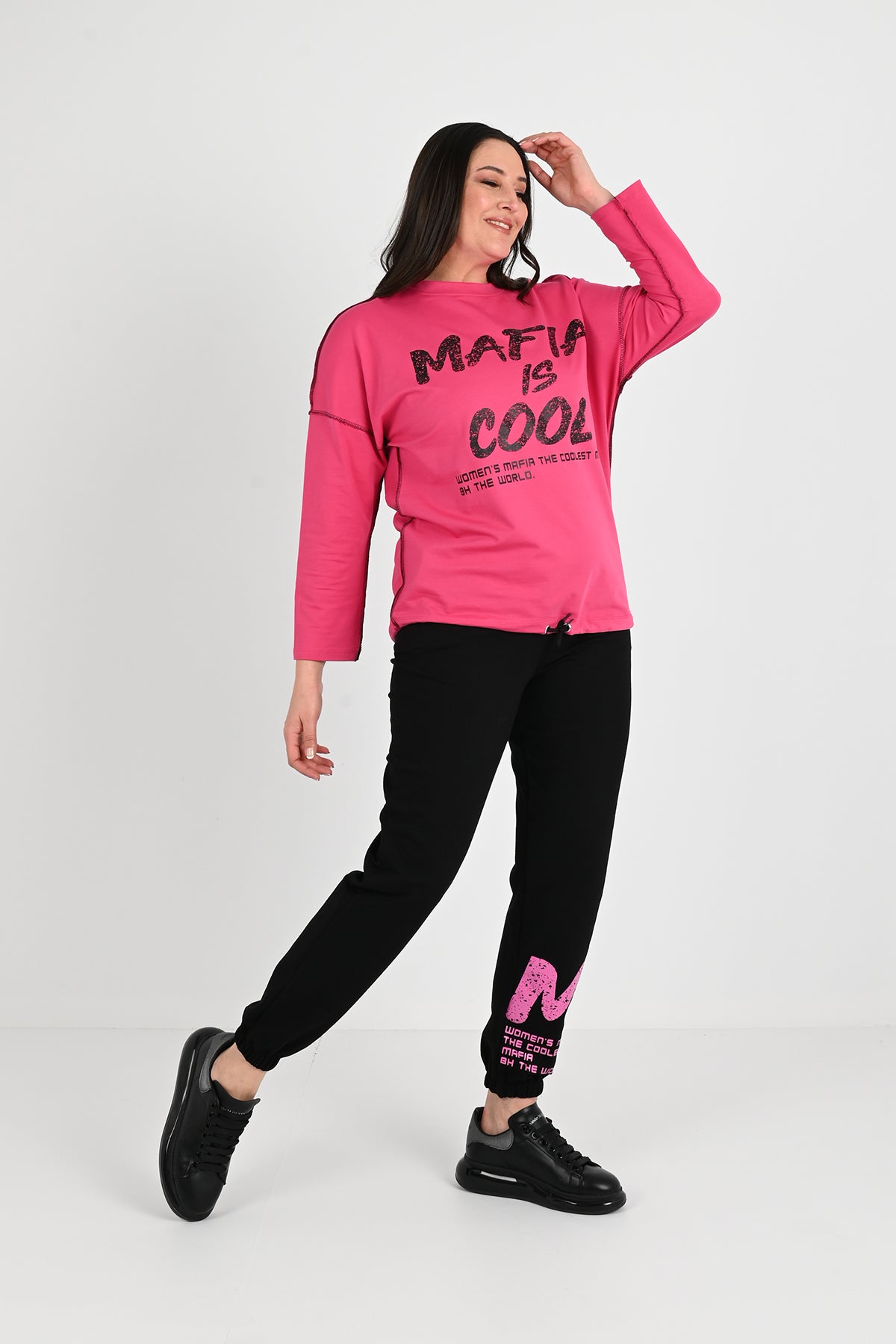 Női melegítőruha, plus size 8074-24 Mafia