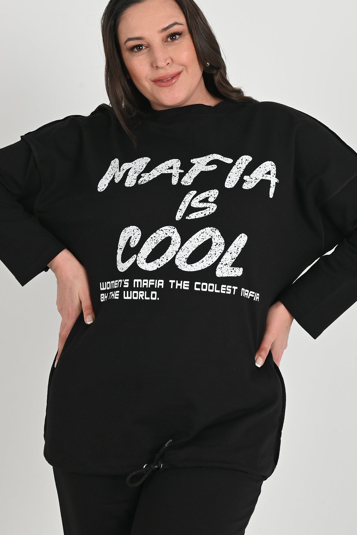 Női melegítőruha, plus size 8074-24 Mafia