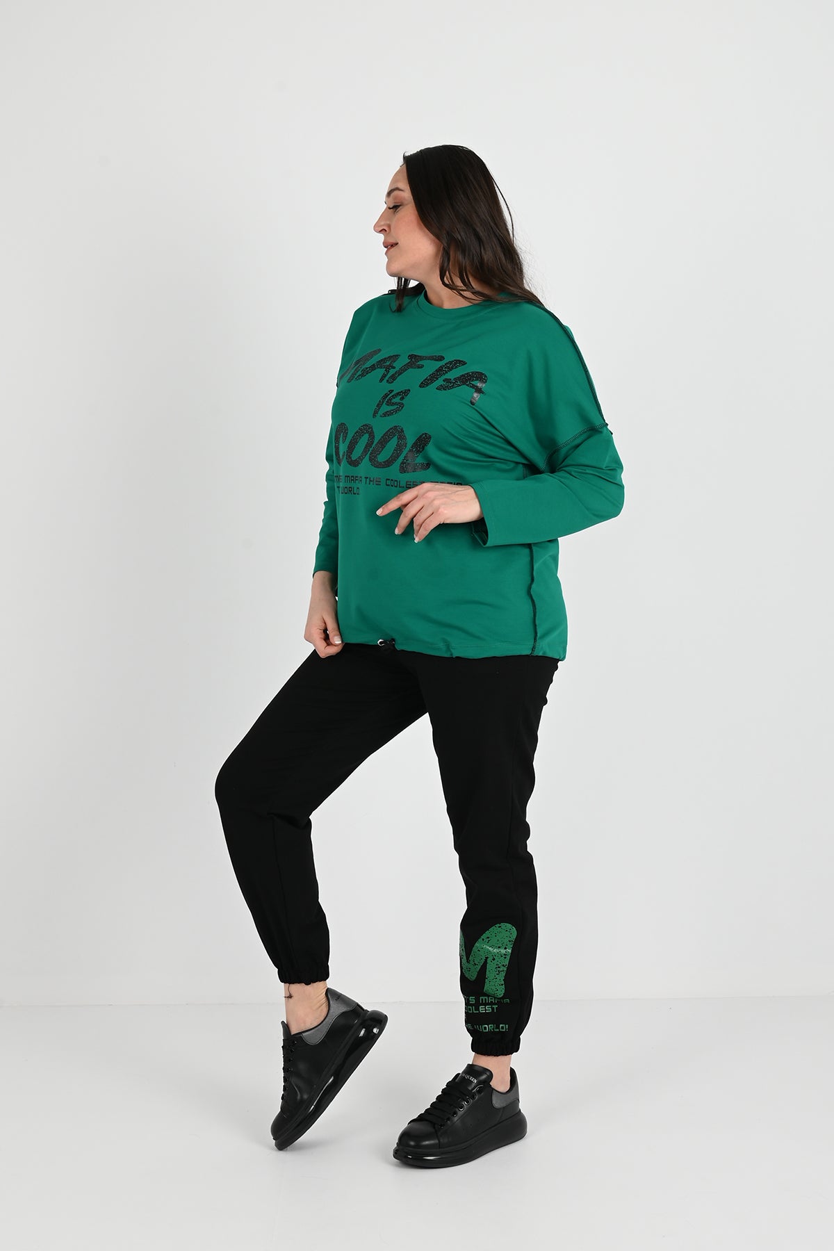 Női melegítőruha, plus size 8074-24 Mafia