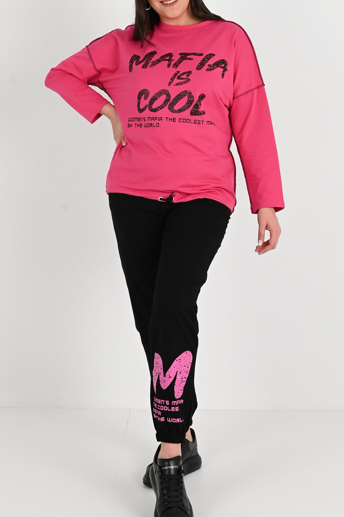 Női melegítőruha, plus size 8074-24 Mafia