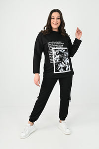 Női plus size pamut melegítő 8075