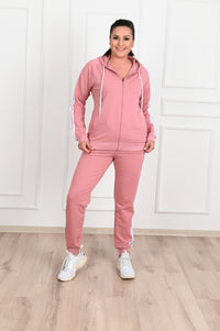 Női plus size csíkos melegítő 8047