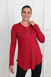 Női plus size blúz cipzárral 1387-23