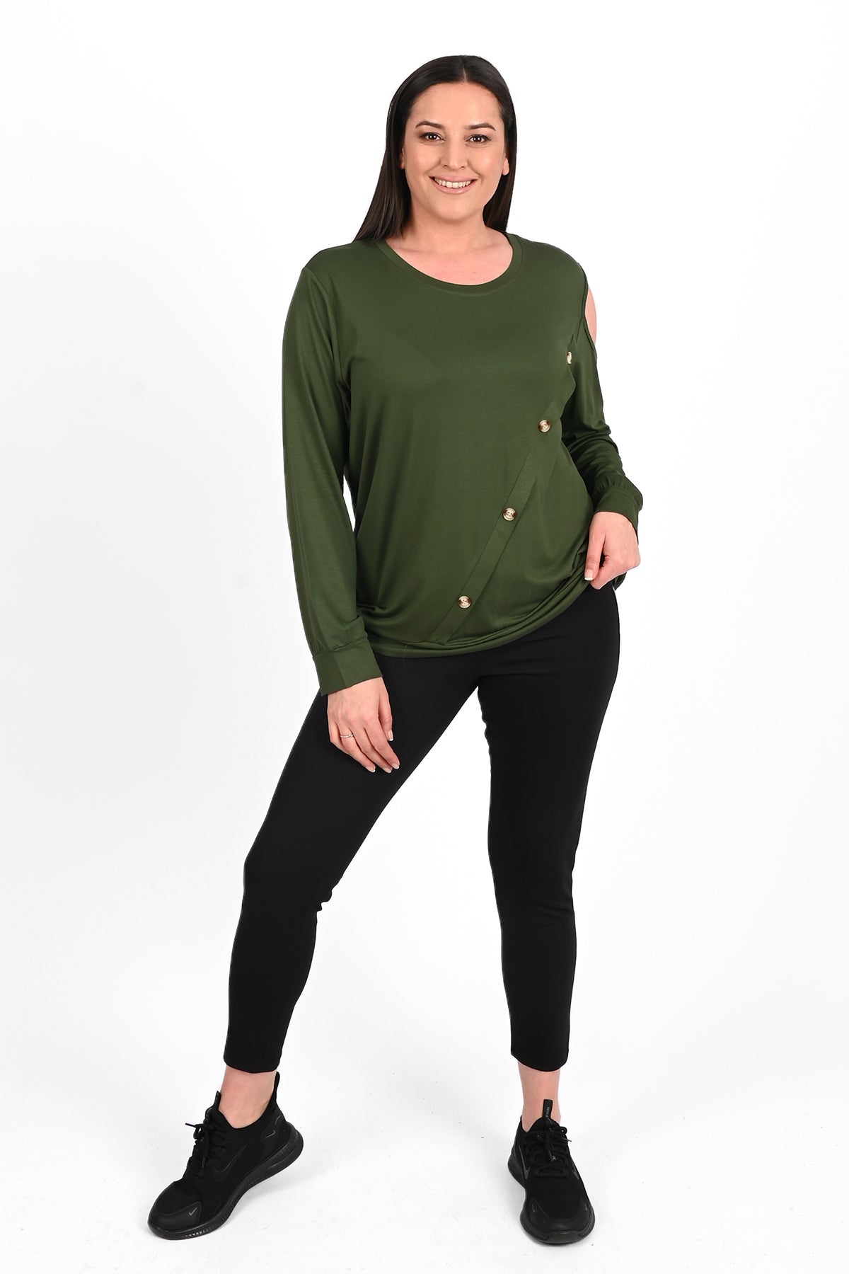 Női plus size blúz mintával 1390-23