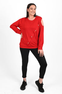 Női plus size blúz mintával 1390-23