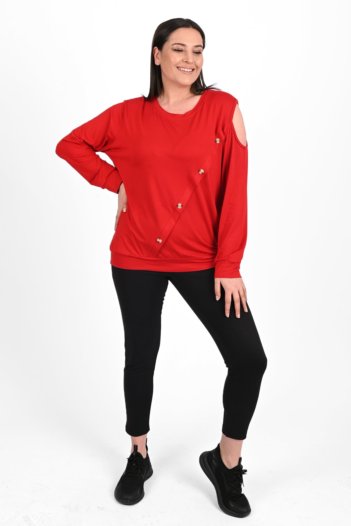 Női plus size blúz mintával 1390-23
