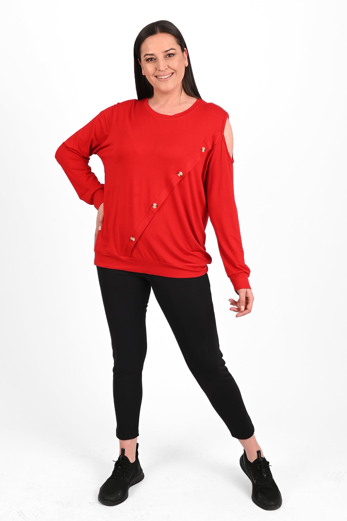 Női plus size blúz mintával 1390-23