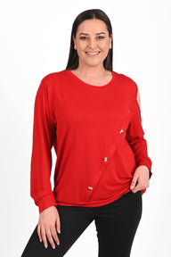 Női plus size blúz mintával 1390-23