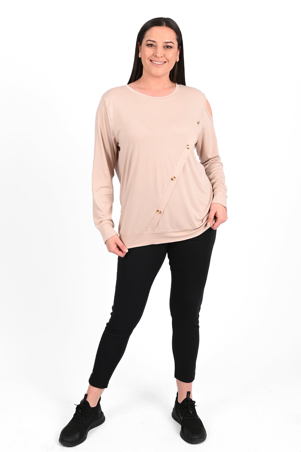 Női plus size blúz mintával 1390-23