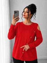 Bluza dama marimi mari cu capse 1390-23
