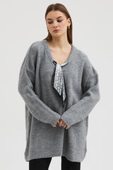 Női pulóver plus size 523