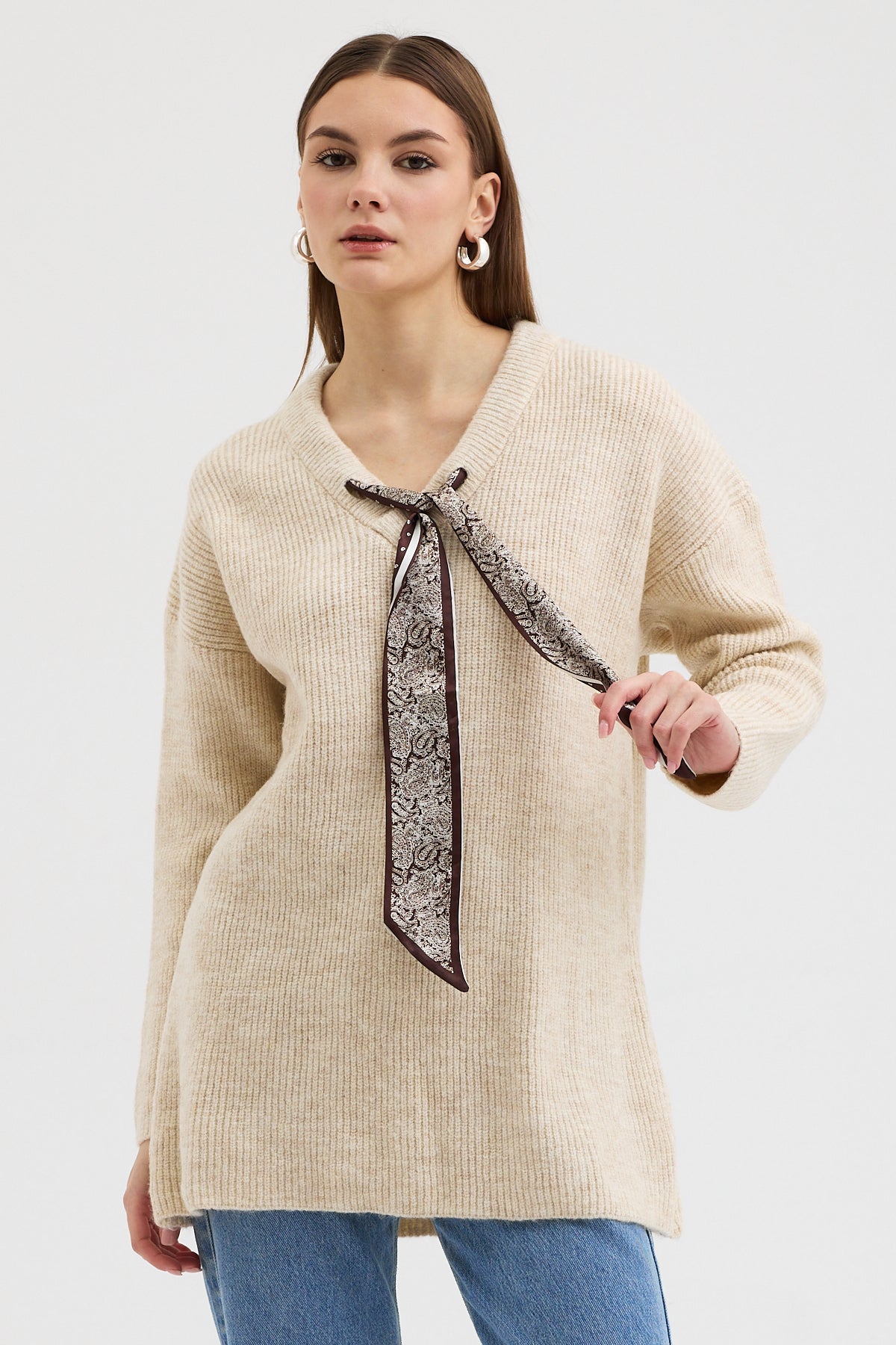 Női pulóver plus size 523