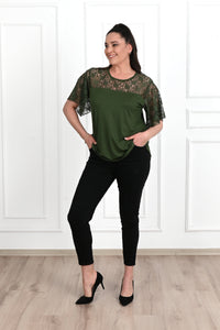 Tricou dama marimi mari cu dantela 1428-23