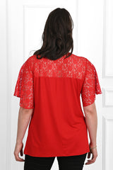 Tricou dama marimi mari cu dantela 1428-23