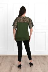 Tricou dama marimi mari cu dantela 1428-23