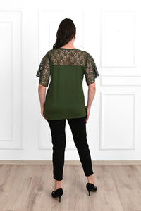 Tricou dama marimi mari cu dantela 1428-23