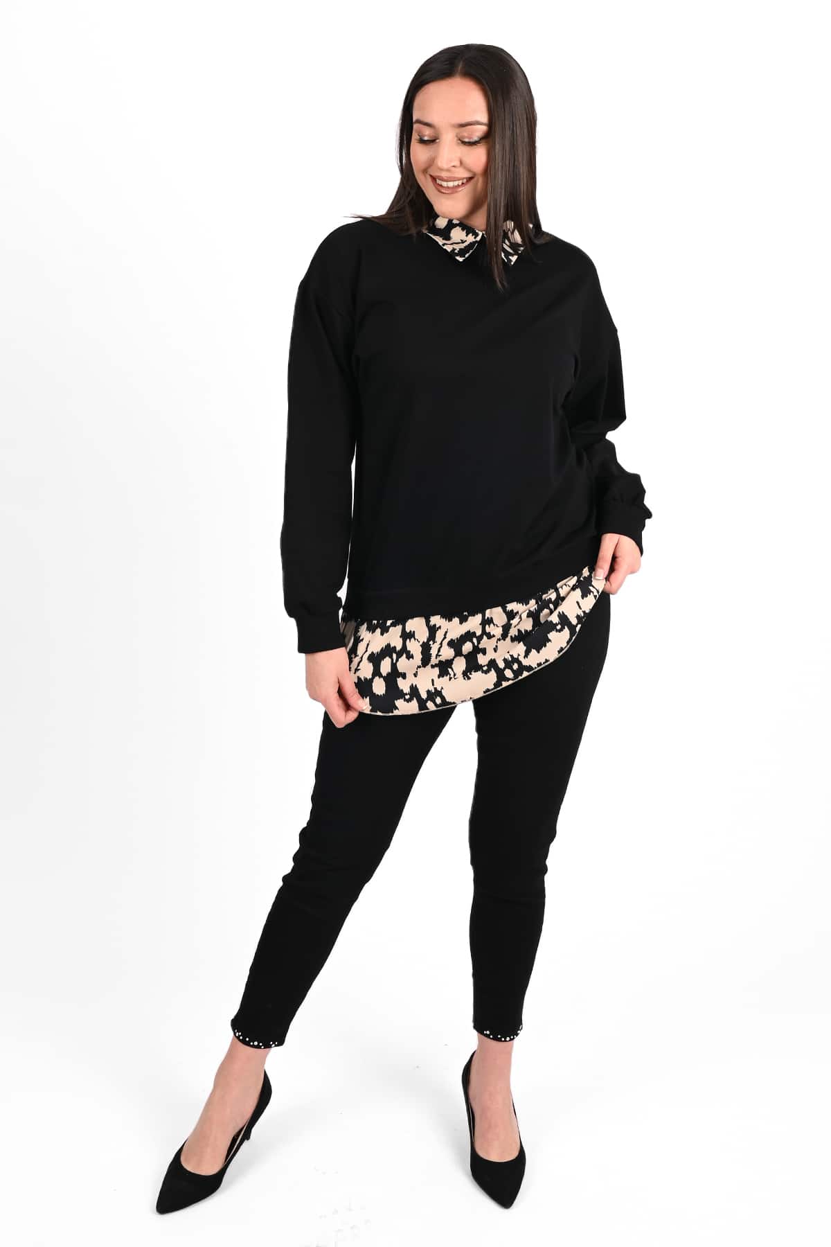 Női plus size blúz mintával 1436-23