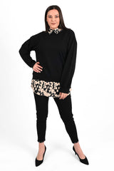 Női plus size blúz mintával 1436-23