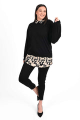 Női plus size blúz mintával 1436-23