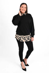 Női plus size blúz mintával 1436-23