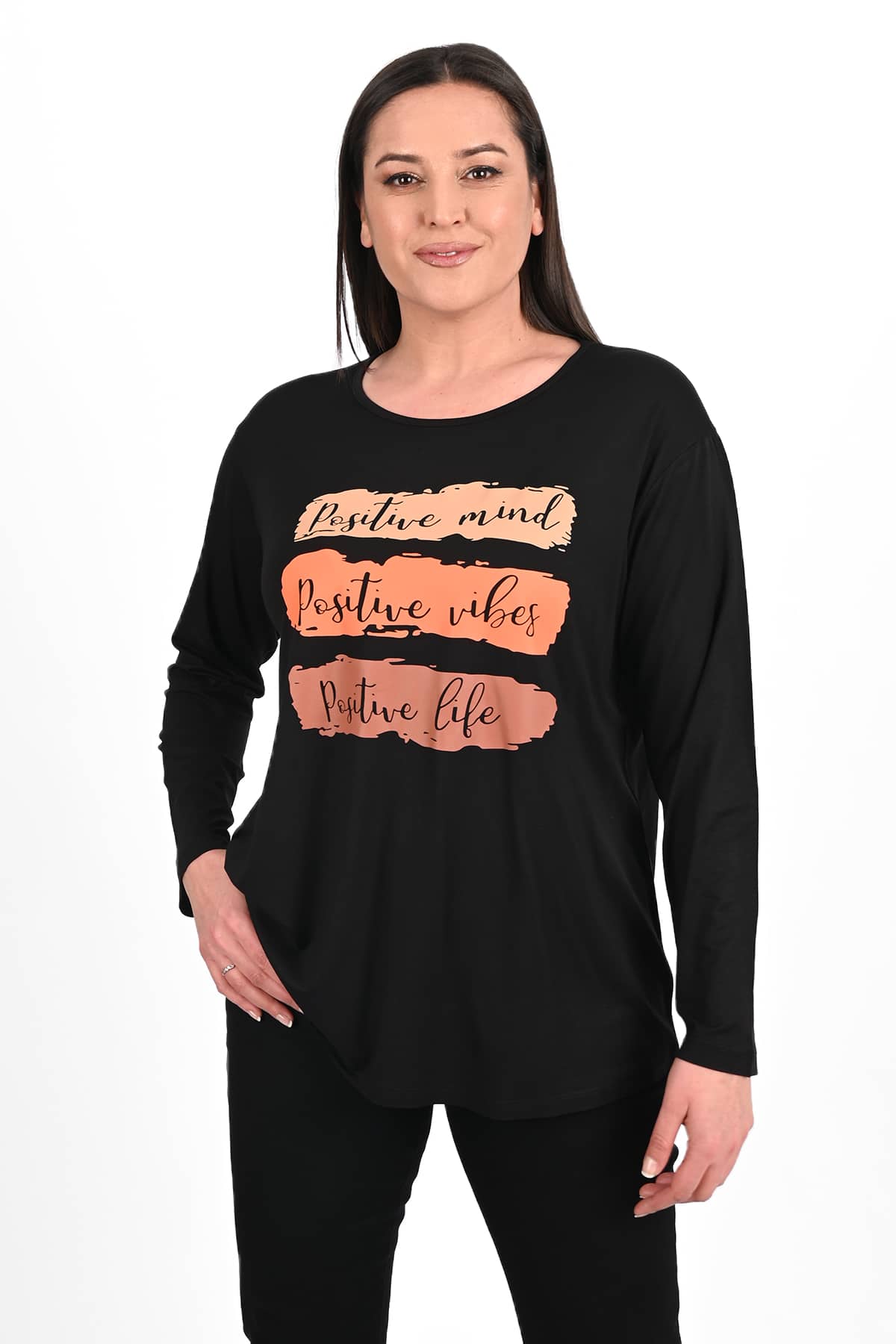 Női blúz, plus size Positive 1432-23