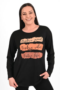Női blúz, plus size Positive 1432-23