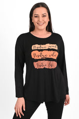 Női blúz, plus size Positive 1432-23