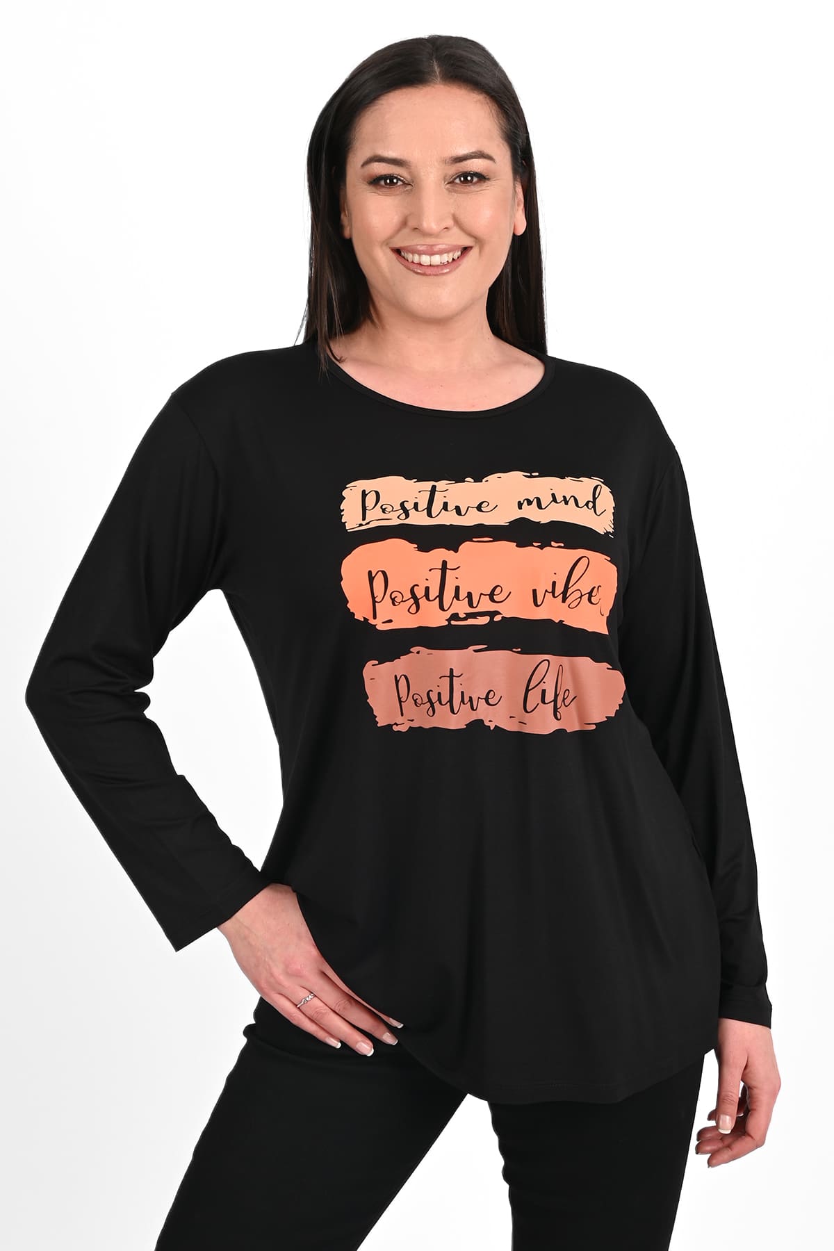 Női blúz, plus size Positive 1432-23