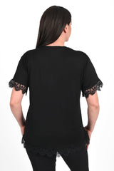 Női plus size csipkés póló 1448-23