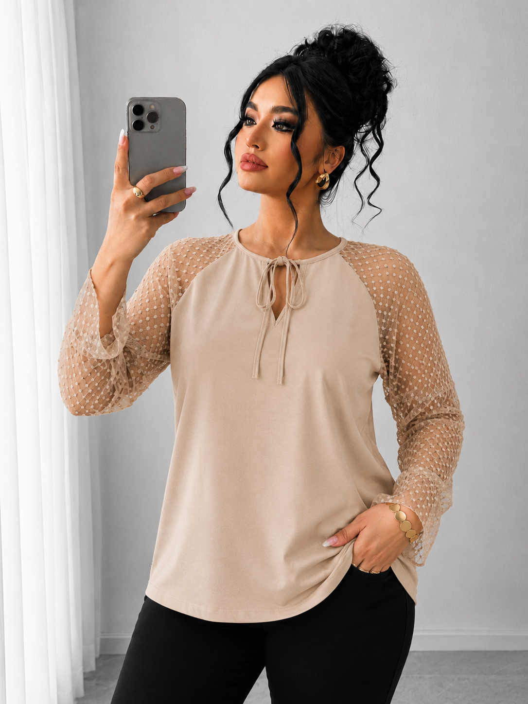 Bluze dama marimi mari elegante, Bluza dama marimi mari buline 1451-23, bigsize.ro