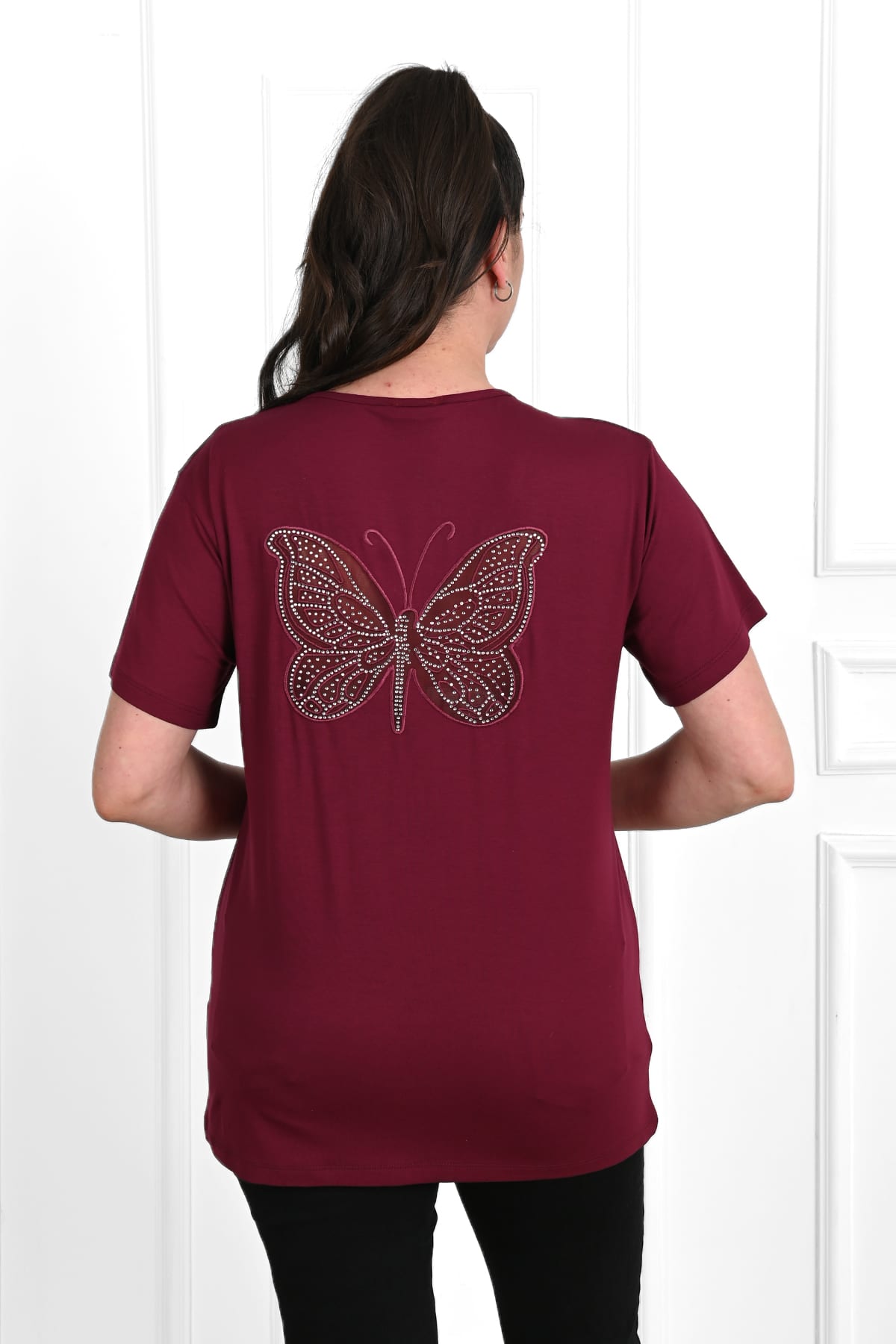 Tricou dama marimi mari Butterfly 1461-23