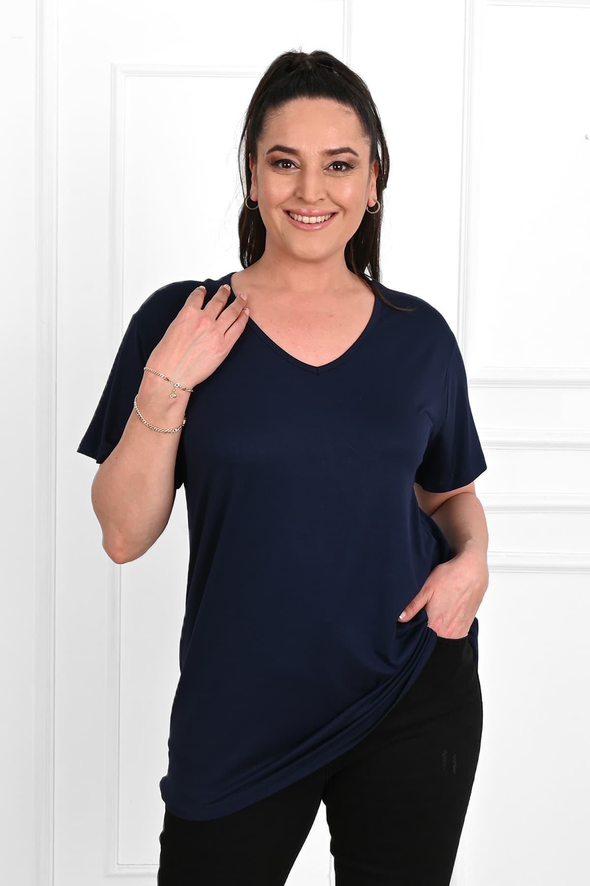 Női plus size póló Butterfly 1461-23