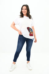 Tricou dama marimi mari butterfly 1779-24