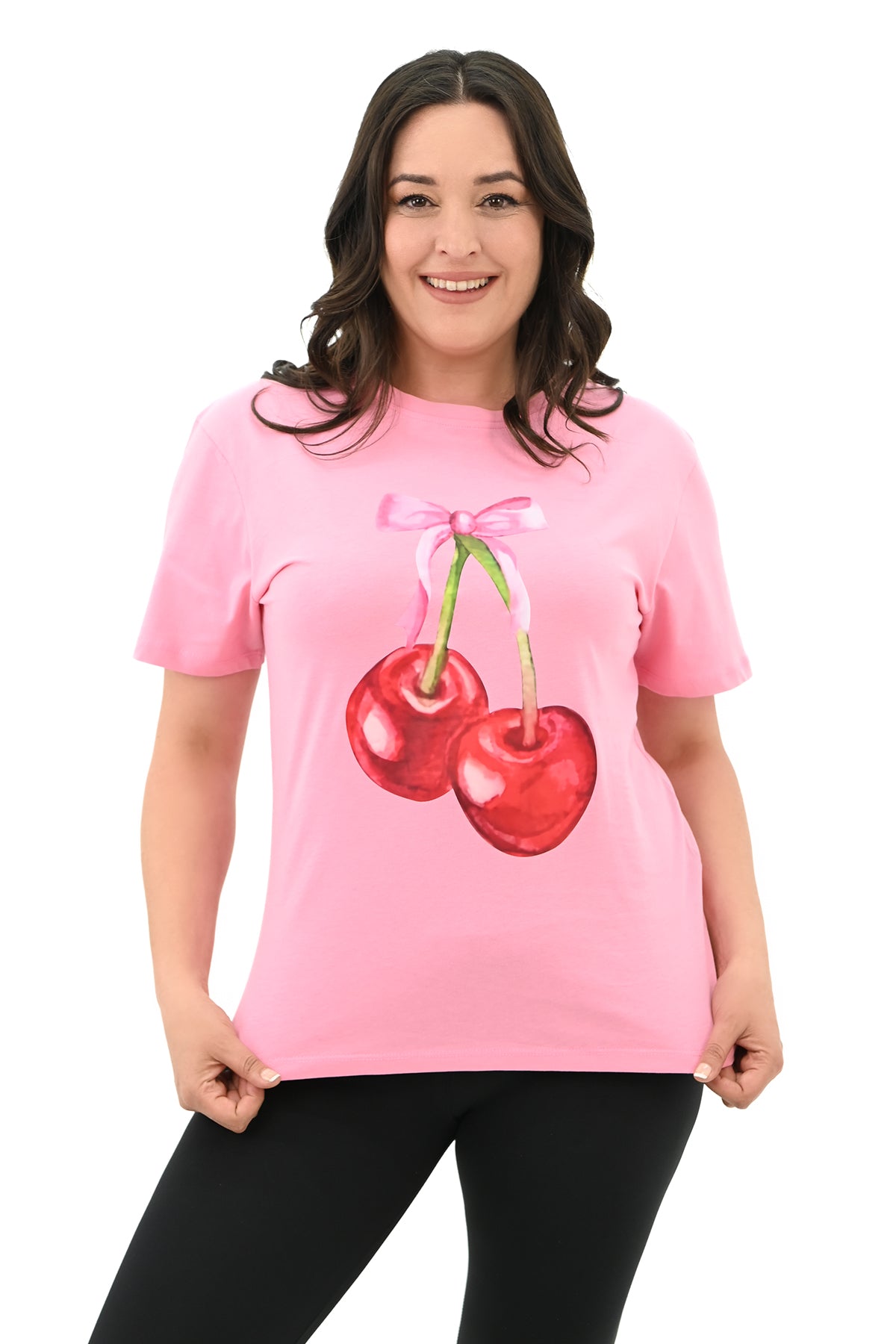 Női póló, plus size Cseresznye 1785