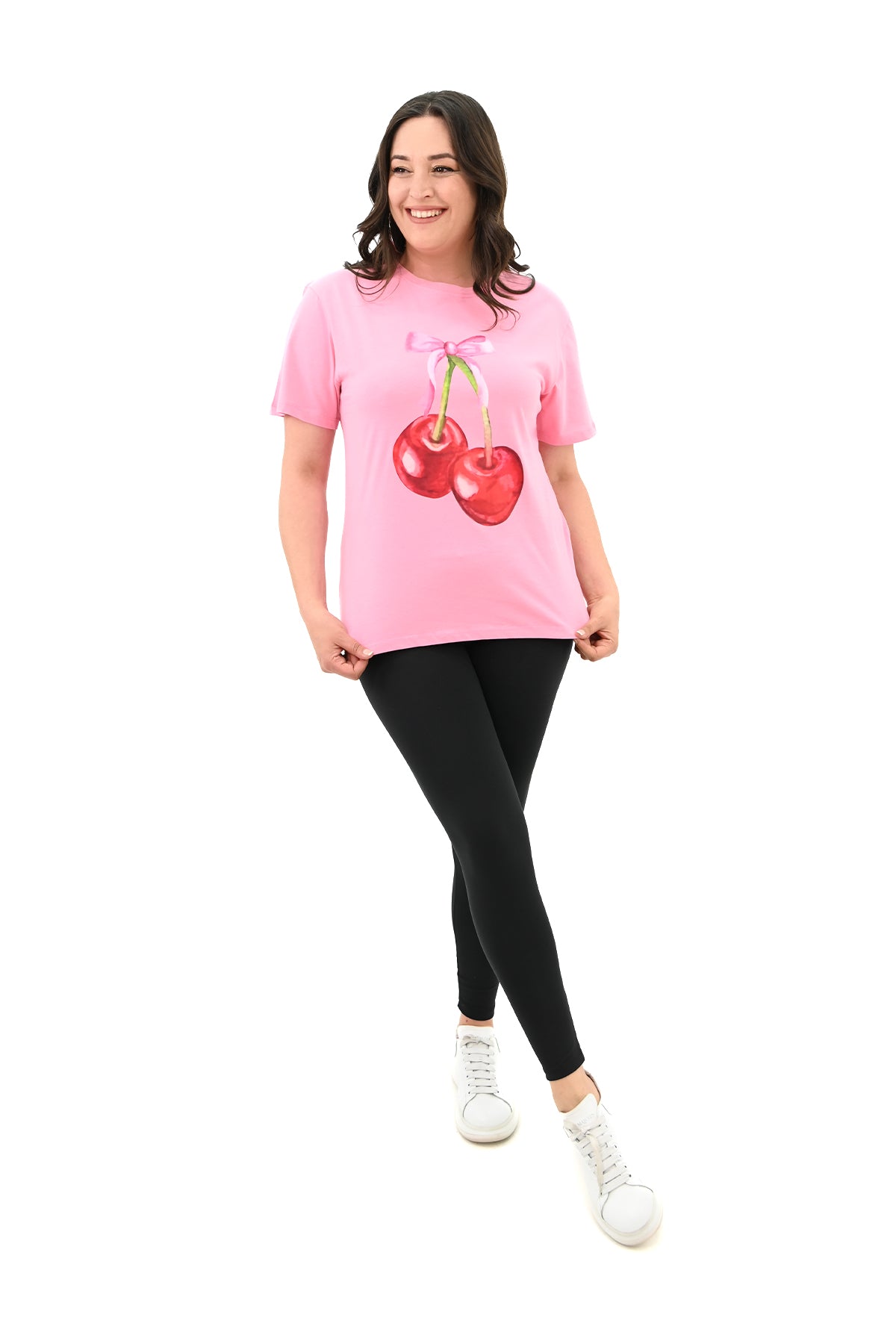 Női póló, plus size Cseresznye 1785