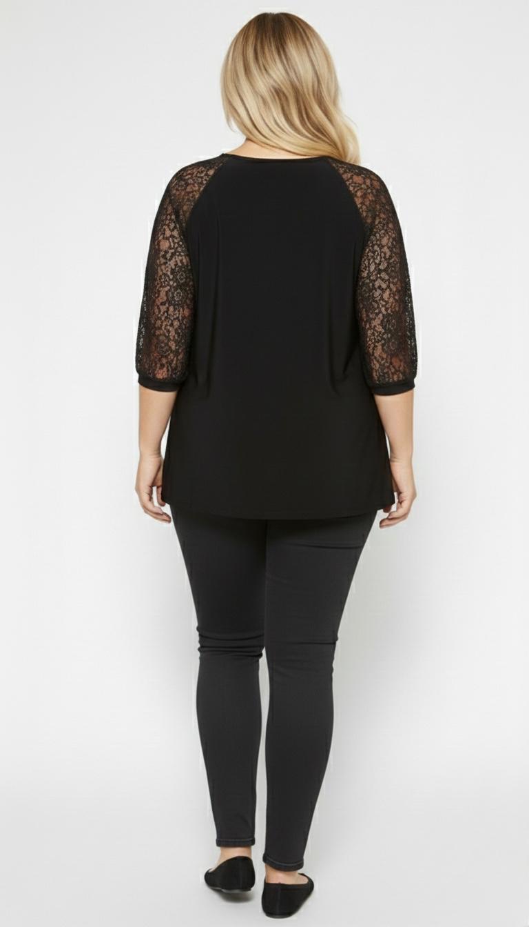 Női plus size csipke blúz 1449-23