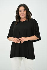 Női blúz, plus size, rakott 1847-25