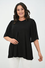 Női blúz, plus size, rakott 1847-25