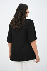 Női blúz, plus size, rakott 1847-25