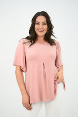 Női blúz, plus size, rakott 1847-25