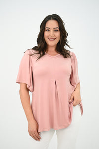 Női blúz, plus size, rakott 1847-25